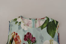 Load image into Gallery viewer, Dolce &amp; Gabbana Chic Round Neck Sleeveless Tank with Tropical Rose Print
