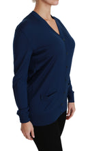 Load image into Gallery viewer, Dolce &amp; Gabbana Elegant Blue Virgin Wool Cardigan
