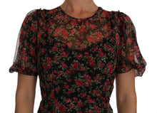 Load image into Gallery viewer, Dolce &amp; Gabbana Elegant Floral A-Line Silk Dress
