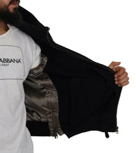 Load image into Gallery viewer, Dolce &amp; Gabbana Sleek Black Hooded Bomber Jacket
