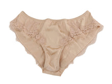 Load image into Gallery viewer, Dolce &amp; Gabbana Elegant Beige Floral Silk Lingerie Set
