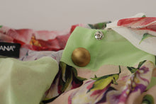 Load image into Gallery viewer, Dolce &amp; Gabbana Elegant Floral Patchwork Silk Blouse

