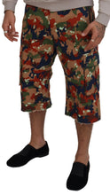 Load image into Gallery viewer, Dolce &amp; Gabbana Italian Designer Multicolor Cargo Shorts
