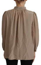 Load image into Gallery viewer, Dolce &amp; Gabbana Elegant Silk Ascot Collar Blouse
