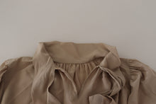 Load image into Gallery viewer, Dolce &amp; Gabbana Elegant Silk Ascot Collar Blouse
