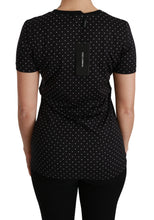 Load image into Gallery viewer, Dolce &amp; Gabbana Chic Black Dotted Crewneck Cotton Tee
