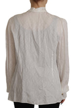 Load image into Gallery viewer, Dolce &amp; Gabbana Elegant Silk Ascot Collar Blouse
