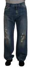 Load image into Gallery viewer, Dolce &amp; Gabbana Stunning Tattered Denim Italian Jeans
