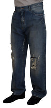 Load image into Gallery viewer, Dolce &amp; Gabbana Stunning Tattered Denim Italian Jeans
