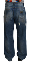 Load image into Gallery viewer, Dolce &amp; Gabbana Stunning Tattered Denim Italian Jeans
