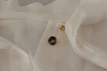 Load image into Gallery viewer, Dolce &amp; Gabbana Elegant Silk Ascot Collar Blouse
