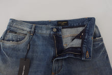 Load image into Gallery viewer, Dolce &amp; Gabbana Stunning Tattered Denim Italian Jeans
