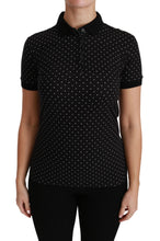 Load image into Gallery viewer, Dolce &amp; Gabbana Elegant Black Dotted Polo Shirt
