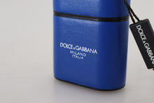 Load image into Gallery viewer, Dolce &amp; Gabbana Elegant Blue Leather Airpods Case
