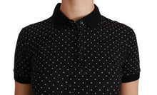 Load image into Gallery viewer, Dolce &amp; Gabbana Elegant Black Dotted Polo Shirt
