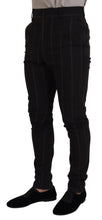 Load image into Gallery viewer, Dolce &amp; Gabbana Elegant Black Striped Chino Pants
