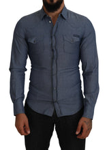 Load image into Gallery viewer, Dolce &amp; Gabbana Elegant Casual Blue Cotton Shirt
