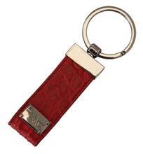 Load image into Gallery viewer, Dolce &amp; Gabbana Chic Red Leather Keychain &amp; Charm Accessory
