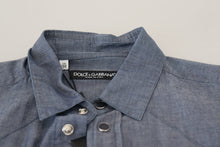 Load image into Gallery viewer, Dolce &amp; Gabbana Elegant Casual Blue Cotton Shirt
