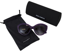 Load image into Gallery viewer, Dolce &amp; Gabbana Chic Purple Cat-Eye Designer Sunglasses
