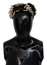 Load image into Gallery viewer, Dolce &amp; Gabbana Elegant Silk Crystal Diadem - Gold &amp; Black
