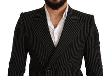 Load image into Gallery viewer, Dolce &amp; Gabbana Elegant Striped Wool Blazer with Silk Lining
