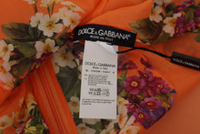 Load image into Gallery viewer, Dolce &amp; Gabbana Elegant Floral Silk Blouse with Back Zipper

