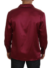 Load image into Gallery viewer, Dolce &amp; Gabbana Elegant Silk Pajama Top in Bordeaux
