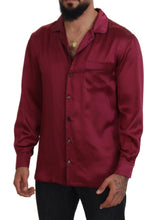 Load image into Gallery viewer, Dolce &amp; Gabbana Elegant Silk Pajama Top in Bordeaux
