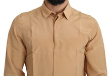 Load image into Gallery viewer, Dolce &amp; Gabbana Elegant Yellow Silk Men&#39;s Formal Shirt
