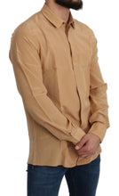 Load image into Gallery viewer, Dolce &amp; Gabbana Elegant Yellow Silk Men&#39;s Formal Shirt
