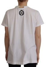 Load image into Gallery viewer, Dolce &amp; Gabbana Stunning V-Neckline Logo Embellished Tee
