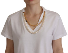 Load image into Gallery viewer, Dolce &amp; Gabbana Stunning V-Neckline Logo Embellished Tee
