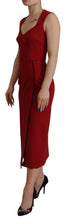 Load image into Gallery viewer, Dolce &amp; Gabbana Elegant Red Bodycon Midi Dress
