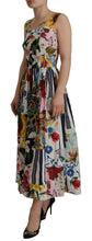 Load image into Gallery viewer, Dolce &amp; Gabbana Elegant Floral A-Line Cotton Dress
