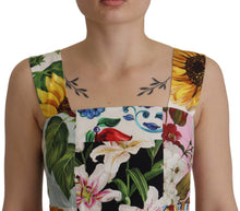Load image into Gallery viewer, Dolce &amp; Gabbana Elegant Floral A-Line Cotton Dress
