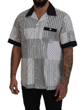 Load image into Gallery viewer, Dolce &amp; Gabbana Elegant Black &amp; White Cotton Shirt
