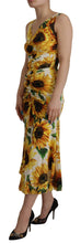 Load image into Gallery viewer, Dolce &amp; Gabbana Elegant White Floral Print Midi Dress
