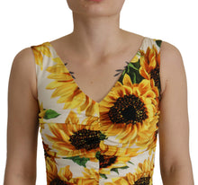 Load image into Gallery viewer, Dolce &amp; Gabbana Elegant White Floral Print Midi Dress
