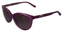 Load image into Gallery viewer, Dolce &amp; Gabbana Chic Purple Acetate Round Sunglasses
