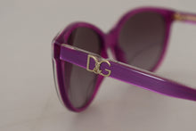 Load image into Gallery viewer, Dolce &amp; Gabbana Chic Purple Acetate Round Sunglasses
