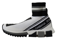 Load image into Gallery viewer, Dolce &amp; Gabbana Chic Black and White Sorrento Slip-On Sneakers
