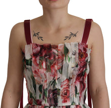 Load image into Gallery viewer, Dolce &amp; Gabbana Elegant Multicolor Silk Roses Maxi Dress
