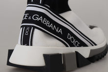 Load image into Gallery viewer, Dolce &amp; Gabbana Chic Black and White Sorrento Slip-On Sneakers
