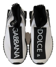 Load image into Gallery viewer, Dolce &amp; Gabbana Chic Black and White Sorrento Slip-On Sneakers
