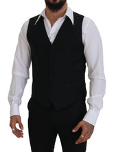 Load image into Gallery viewer, Dolce &amp; Gabbana Elegant Black Single-Breasted Dress Vest
