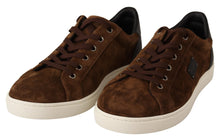 Load image into Gallery viewer, Dolce &amp; Gabbana Elegant Leather Casual Sneakers in Brown
