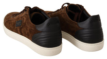 Load image into Gallery viewer, Dolce &amp; Gabbana Elegant Leather Casual Sneakers in Brown
