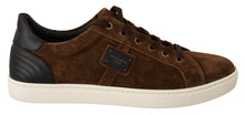 Load image into Gallery viewer, Dolce &amp; Gabbana Elegant Leather Casual Sneakers in Brown
