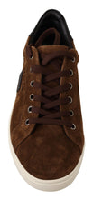 Load image into Gallery viewer, Dolce &amp; Gabbana Elegant Leather Casual Sneakers in Brown
